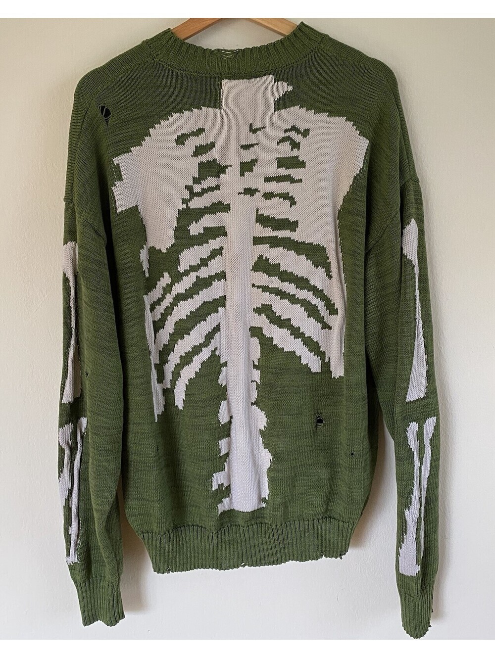 Kapital Kountry Japan Heavy Bone Knit Sweater Green Size 3